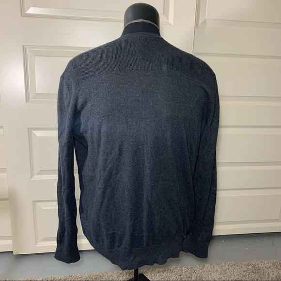 banana Republic Men's XL Cotton Cashmere Gray Sweater Crew Neck Long Sleeves - Picture 5 of 7